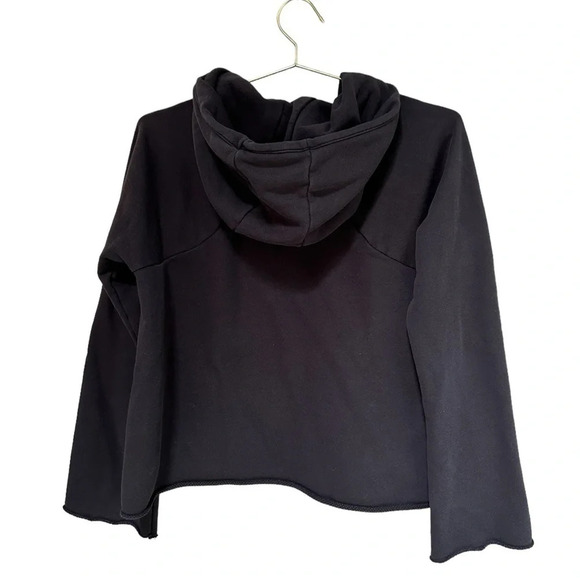 Athleta | Womens French Terry Pique Hoodie in Black, Size Medium - Picture 2 of 6